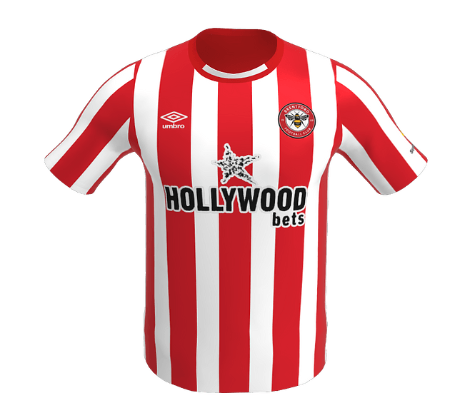 brentford home shirt